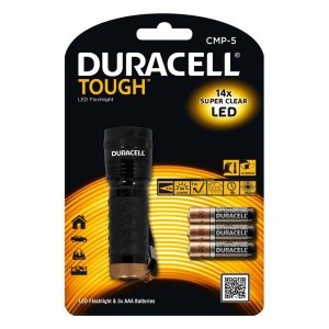 Duracell Latarka LED TOUGH CMP-5, wodoodporna + 3x AAA