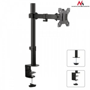Maclean Uchwyt biurkowy do monitora LCD MC-752 13-32 cale 8kg vesa 75x75,100x100 Pojedyńcze ramię