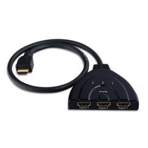 Techly Przełącznik dwukierunkowy HDMI 3/1:1/3, 4K2K 3D, czarny