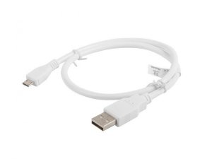 Lanberg Kabel USB 2.0 micro AM-MBM5P 0.5M biały