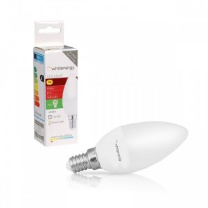 Whitenergy Żarówka LED C37 E14 7W 556lm ciepła biała mleczna