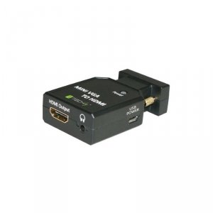 Techly Konwerter adapter VGA + 3,5mm audio na HDMI M/F