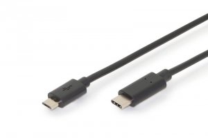 EDNET Kabel połączeniowy USB 2.0 HighSpeed Typ USB C/microUSB B M/M czarny 3m
