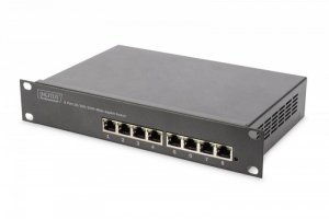 Digitus Przełącznik 10 cali Rack 8-portowy Gigabit Ethernet, 8x10/100/1000Mbps
