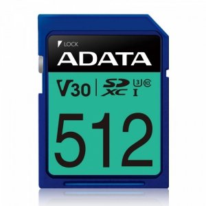 Adata Karta pamięci SDXC PremierPro 512GB UHS-I U3 V30 100/80 MB/s