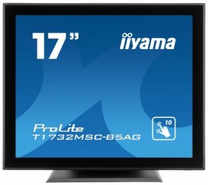 IIYAMA Monitor 17 T1732MSC-B5AG pojemnościowy 10pkt IP54 HDMI DP AG