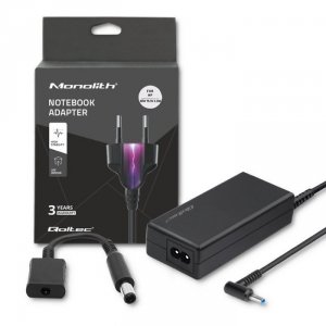 Qoltec Zasilacz do HP | 65W | 19V | 3.33A | 4.5*3.0+pin | +ADAPTER     4.5*3.0 / 7.4*5.0+pin | +kabel zasilający
