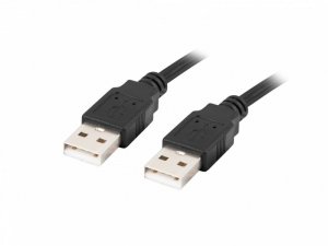 LANBERG Kabel USB -A M/M 2.0 0.5m Czarny