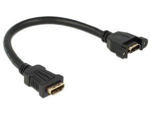 Delock Kabel HDMI F/F V1 .4 0.25M czarny