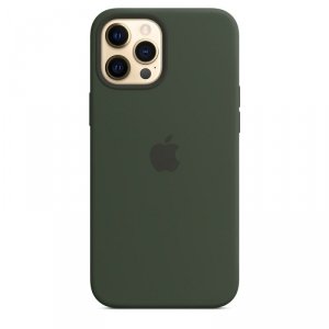 Apple Silikonowe etui z MagSafe do iPhonea 12 Pro Max Cypryjska zieleń