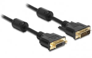 Delock Przedłużacz DVI-D (24+1) 3m dual link + ferryt