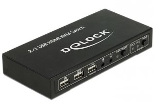 Delock Switch KVM  2x HDMI USB+AUDIO PC/MAC