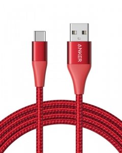 Anker Kabel PowerLine+ II USB-A - USB-C 6ft czerwony