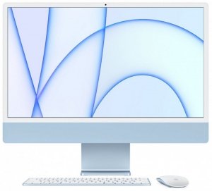 Apple 24 cale iMac Retina 4.5K: M1, 8/8, 8GB, 256GB - Niebieski