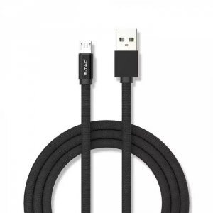 V-tac Kabel USB M - microUSB M 1M 2.4A