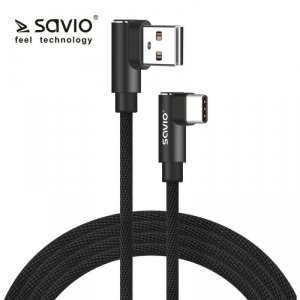 Elmak Kabel z dwustronnym złączem USB CL-163 SAVIO 1m