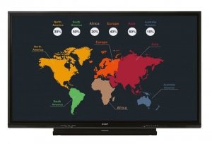 Sharp Monitor interaktywny 65 cali serii PN-HC1, UHD, 400 cd/m2, dotykowy na podczerwień, 20 punktów dotykowych, OPS, 16/7