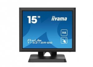 IIYAMA Monitor 15 cali T1531SR-B6 VA,RESISTIVE,HDMI,DP,VGA,IP54,2x1W