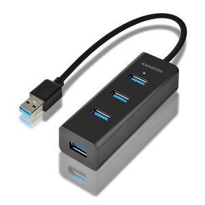 AXAGON HUE-S2B Hub 4-portowy USB 3.2 Gen 1 charging hub, 30cm kabel, microUSB dodatkowe zasilanie