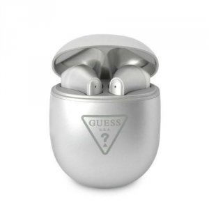 GUESS Sluchawki Bluetooth TWS GUTWST82TRS Silver