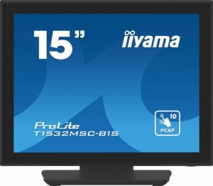 IIYAMA Monitor 15 cali T1532MSC-B1S POJ.10PKT.IP54,HDMI,DP,VGA,2x1W