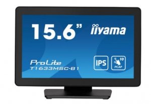 IIYAMA Monitor 15.6 cala ProLite T1633MSC-B1 poj.10pkt,IP54,IPS,USB