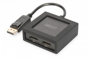 Digitus Rozdzielacz/Splitter DisplayPort 2-portowy UHD 4K 60Hz 3D HDCP 1.3, audio