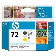 Głowica HP No 72 matte black + yellow