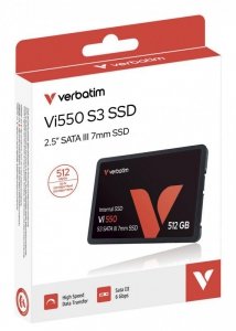 Verbatim VI550 S3 2.5 SSD 512 GB Vi550 S3, 512 GB, 2.5, 560  MB/s, 6 Gbit/s
