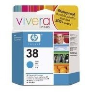 Wkład atramentowy HP No 38 cyan Vivera pigmentowy do Photosmart A516/618/717/436/B8850/B9180| 27ml | C9415A