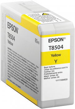 Tusz EPSON Yellow (80ml) C13T850400 do SP-C800