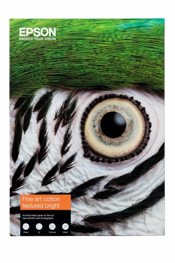 Epson Papier Fine Art Cotton Textured Bright A2 300g/m2 25 Sheets C13S450290