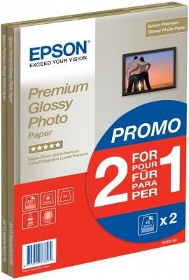 Papier Epson Premium Glossy Photo Paper 2 w cenie 1 A4; 255 g; 2x15 kartek S042169