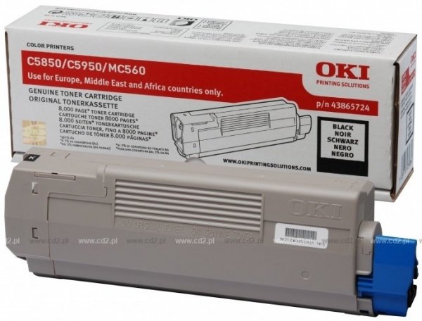 Toner Oki (8 000 str.) C5850/C5950 black