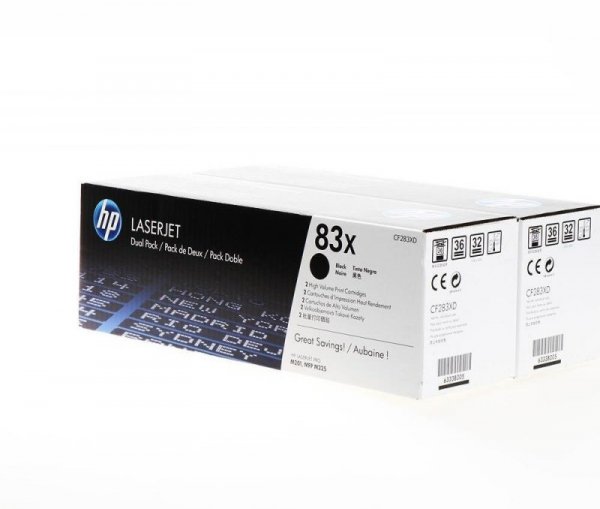 HP Toner nr 83XD CF283XD Black 2x 2,2K