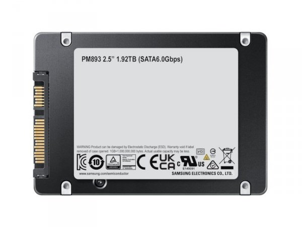 Dysk SSD Samsung PM893 1.92TB SATA 2.5&quot; MZ7L31T9HBLT-00A07 (DWPD 1)