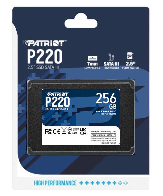 SSD Patriot P220 256GB SATA3 2,5&quot;