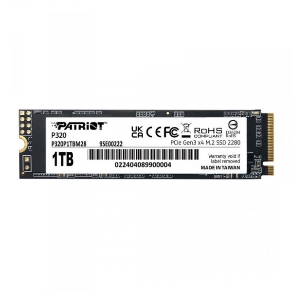 SSD Patriot Viper P320 M.2 PCI-Ex4 NVMe 1TB 3GB/s