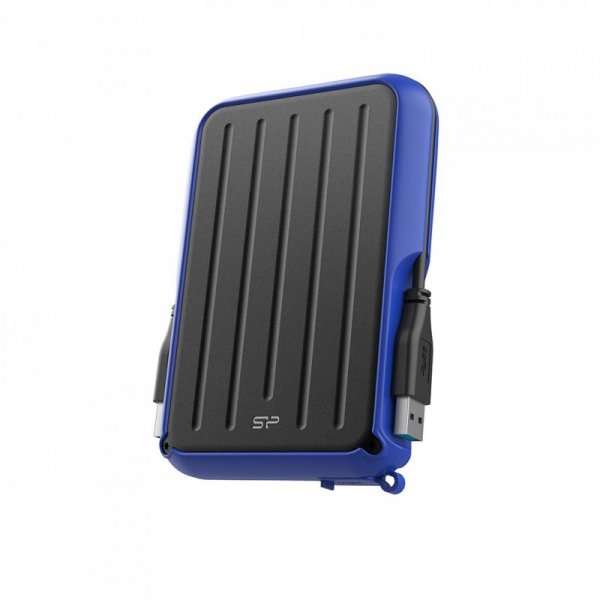 Dysk zewnętrzny HDD Silicon Power Armor A66 (1TB; 2,5&quot;; USB 3.2; Blue; SP010TBPHD66SS3B)