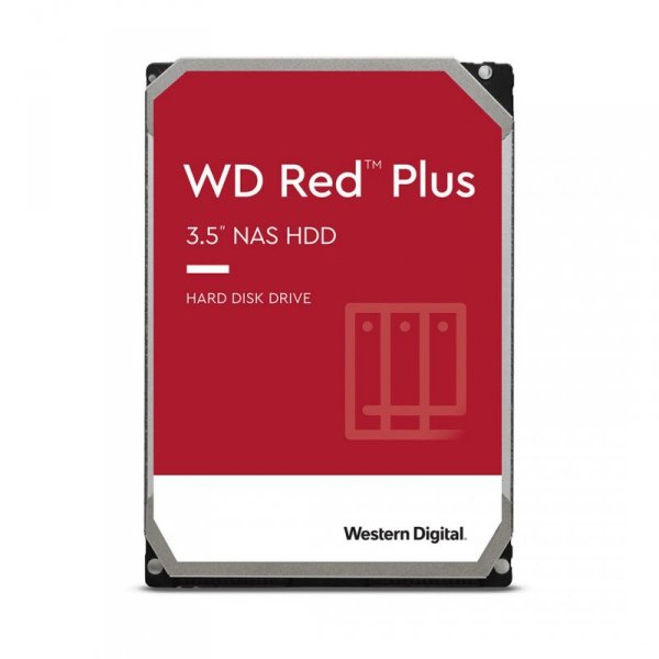 Dysk HDD WD Red Plus WD120EFBX (12 TB ; 3.5&quot;; 256 MB; 7200 obr/min)
