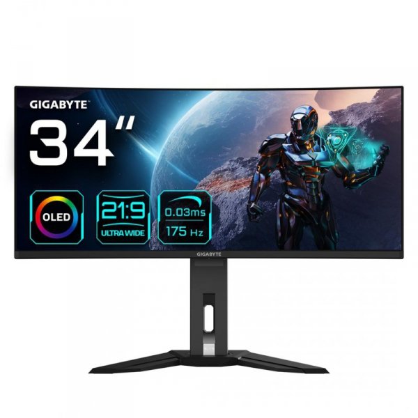 MONITOR GIGABYTE LED 34&quot; MO34WQC 175Hz