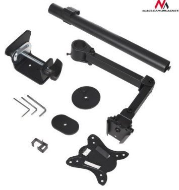Uchwyt biurkowy do monitora Maclean MC-690 (biurkowy, Obrotowy, Uchylny; 13&quot; - 27&quot;; max. 8kg)