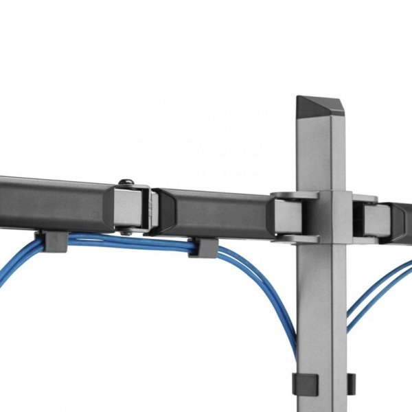 Uchwyt przegubowy na dwa monitory Deluxe Ergo Office, 17&quot;-32&quot;, max. 9kg, ER-449