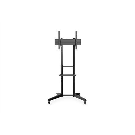 Stojak mobilny pojedynczy z półką, 1xLCD max. 70&quot;max. 50kg