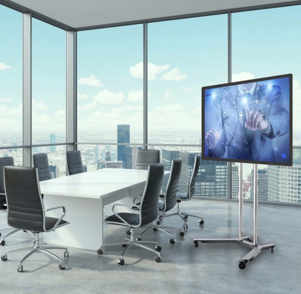 Edbak TR1 uchwyt do tablic informacyjnych 190,5 cm (75&quot;) Czarny, Stal nierdzewna