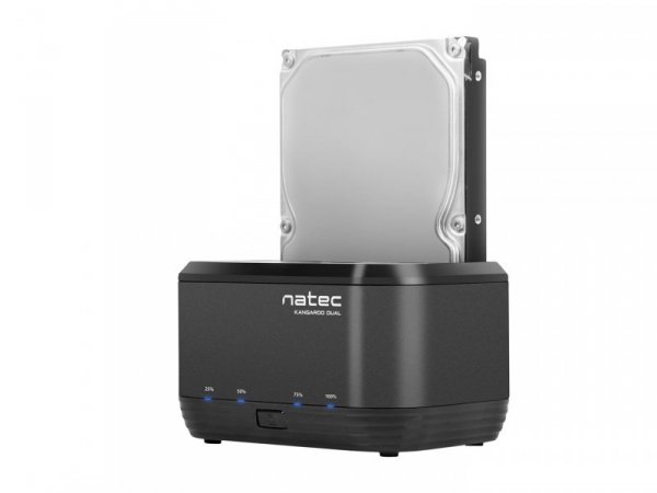Stacja dokująca NATEC Kangaroo NSD-0955 (2.5&quot;, 3.5&quot;; USB 3.0; czarny)