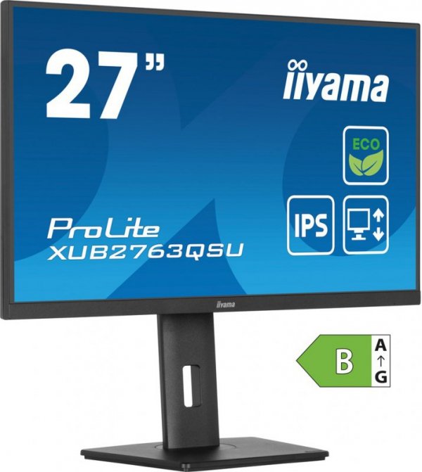 Monitor IIYAMA 68.6cm (27&quot;) XUB2763QSU-B1 16:9 HDMI+DP+USB IPS Lift