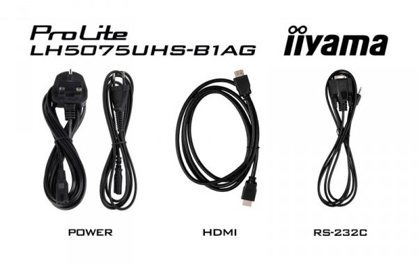Monitor Iiyama ProLite LH5075UHS-B1AG - Przekątna 50&quot; - Płaski ekran - 125.7 cm