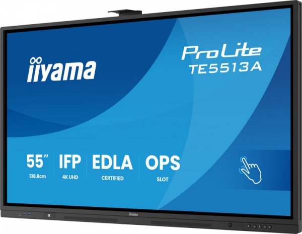 Monitor interaktywny iiyama TE6513A-B1AG 65 cali UHD IR 40 punktów dotykowych