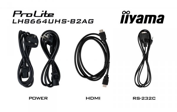 Monitor Iiyama 86-calowy model LH8664UHS-B2AG z HDMI i USB